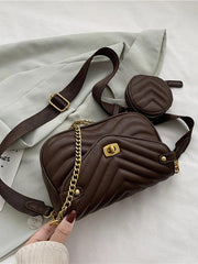 shoulder bag high sense chain messenger bag small bag - 808Lush