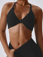 women's knotted suspenders sports tight vest - 808Lush