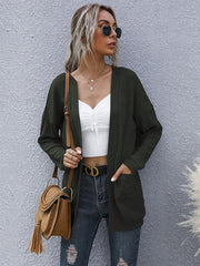 women's basic long-sleeved cardigan