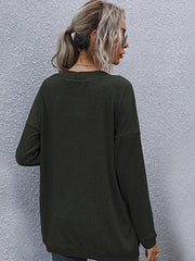women's basic long-sleeved cardigan