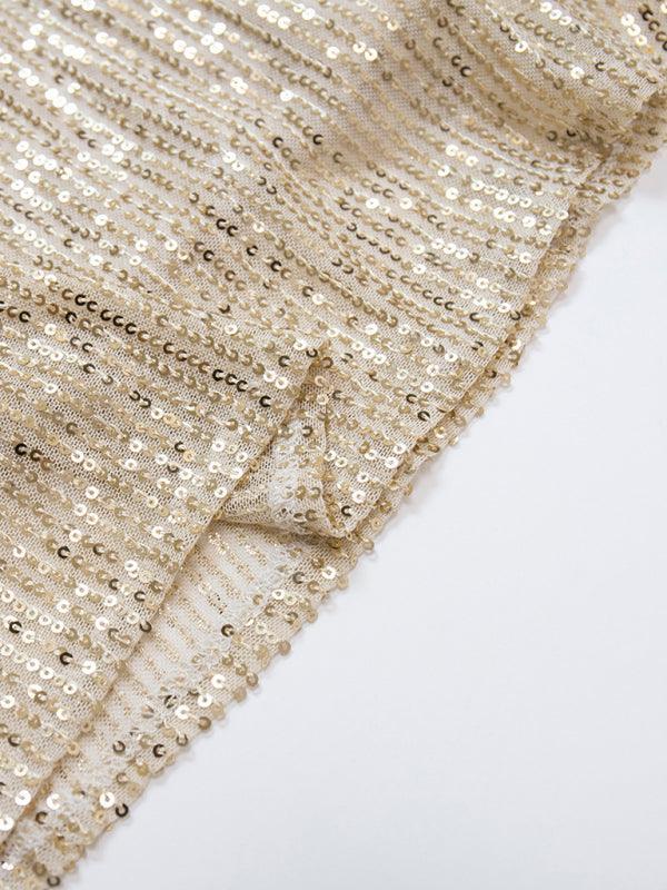 street fashion long sexy hottie sequined skirt - 808Lush