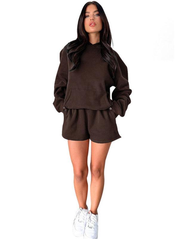 Women's loose sweatshirt shorts set - 808Lush