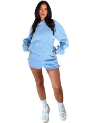 Women's loose sweatshirt shorts set - 808Lush
