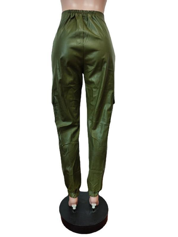 Women's Fashionable Multiple Pocket Cargo Pants - 808Lush