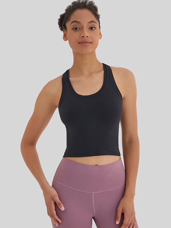 high-elastic and beautiful back sports, leisure and versatile yoga top - 808Lush