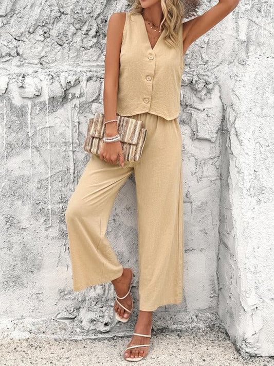 casual temperament vest suit - 808Lush