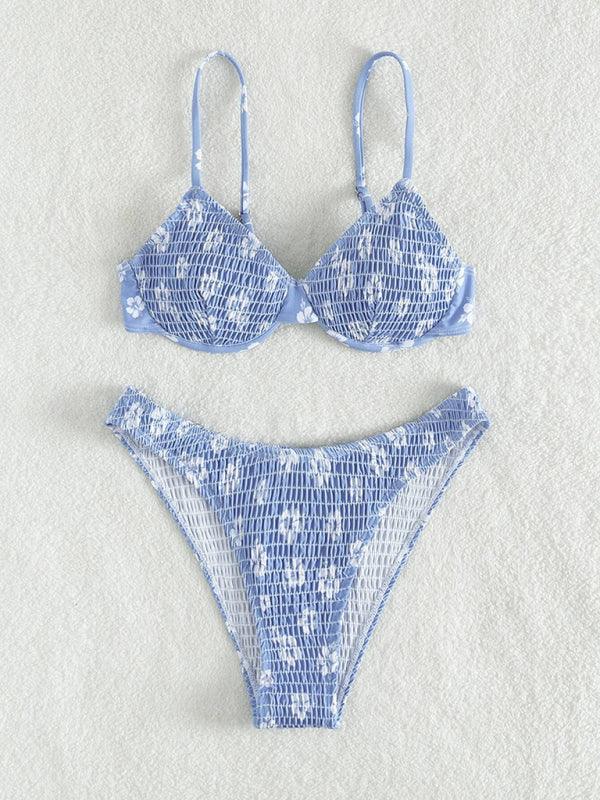 bikini underwire push-up sexy little flower swimsuit - 808Lush