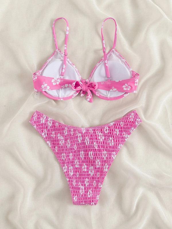 bikini underwire push-up sexy little flower swimsuit - 808Lush