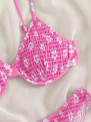 bikini underwire push-up sexy little flower swimsuit - 808Lush
