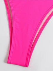 split strap women's sexy triangle bikini - 808Lush