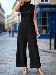 Sleeveless Swing Collar Jumpsuit