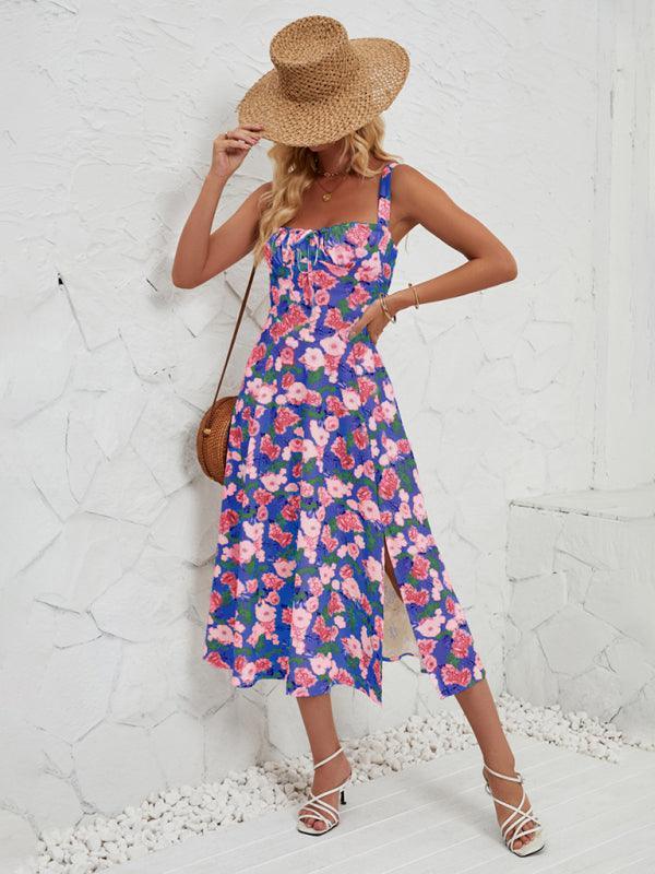 Women's Fashionable Floral Pastoral Long Dress - 808Lush