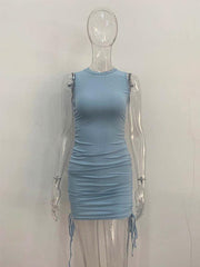 Slim fit hip-hugging mini dress - 808Lush