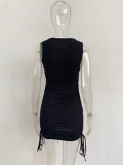 Slim fit hip-hugging mini dress - 808Lush