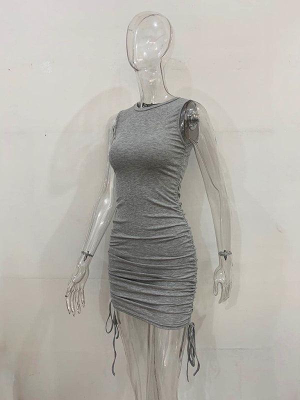 Slim fit hip-hugging mini dress - 808Lush