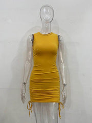 Slim fit hip-hugging mini dress - 808Lush
