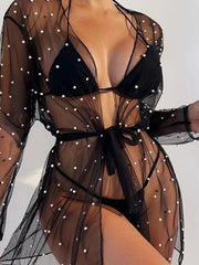 Vacation sun protection jacket bikini top swimsuit beach cover-up - 808Lush