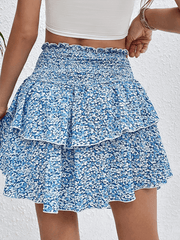 Women's Casual Floral Short Skirt