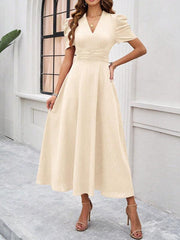 Women's elegant waist dress