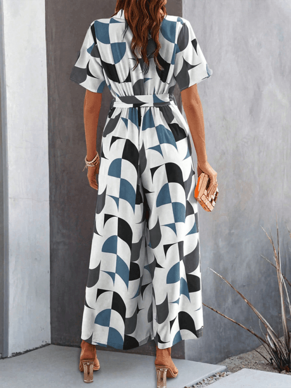 Women's Short Sleeve High Waist Jumpsuit - 808Lush