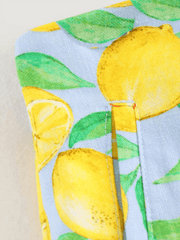 leisure holiday lemon print shorts suit