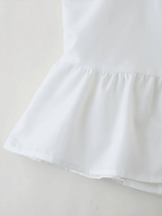 White Bow Slim Fit Camisole Top