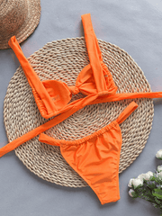 Women's Strappy Floral Print Bikini