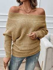 Women's casual loose long sleeve sweater