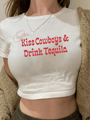 Sweet Spicy Printed T-shirt Personalized Printed Y2K Top