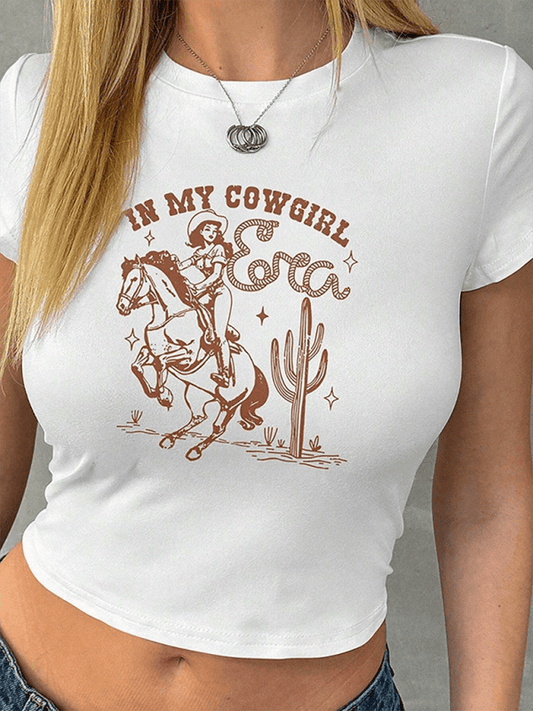 Sweet Spicy Printed T-shirt Personalized Printed Y2K Top