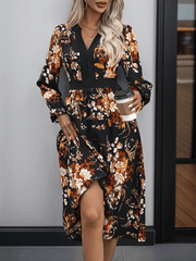 Floral Printed Midi Dress