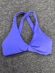Tight-fitting quick-drying sports yoga bra for outdoor running cross-back fitness underwear