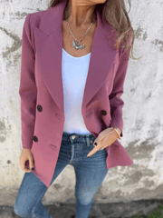 Solid Color Fashion Long Sleeve Blazer