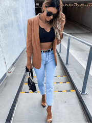 Women's Small Suit Long Sleeve Top