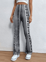 Boho Printed Skinny Micro Slim Sexy Casual Pants