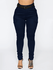 Workwear Stretch Pants with Belt