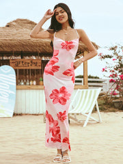 Floral print resort dress