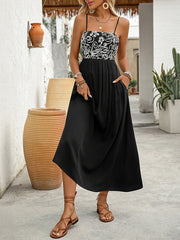 New style sleeveless casual suspender dress