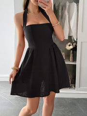 Elegant halterneck short dress