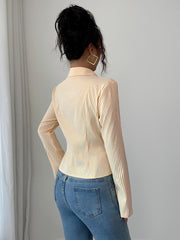 Striped Long Sleeve Button-Down Shirt