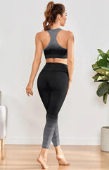 Women's Seamless Breathable Moisture Wicking Bra Yoga Set - 808Lush