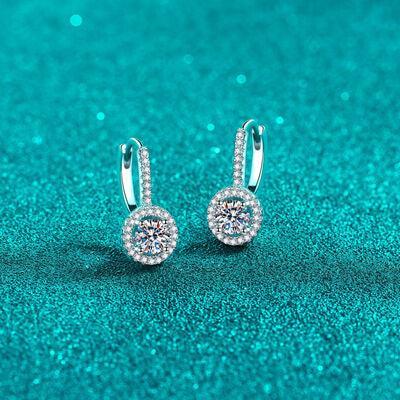 1 Carat Moissanite 925 Sterling Silver Earrings - 808Lush