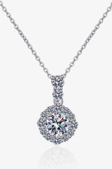 1 Carat Moissanite 925 Sterling Silver Necklace - 808Lush