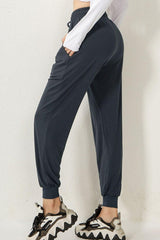 Drawstring High Waist Active Pants - 808Lush