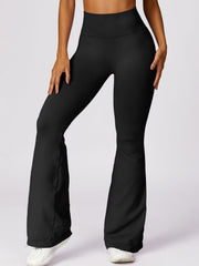 Wide Waistband High Waist Bootcut Pants - 808Lush