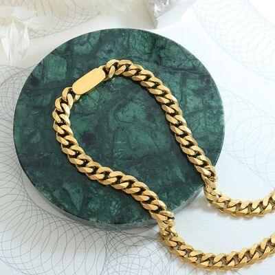 18K Gold-Plated Chain Necklace - 808Lush