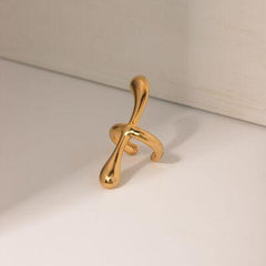 18K Gold-Plated Stainless Steel Cuff Earrings - 808Lush