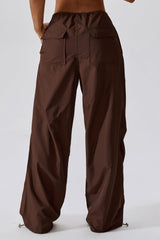 Long Loose Fit Pocketed Sports Pants - 808Lush