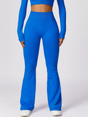 Wide Waistband High Waist Bootcut Pants - 808Lush