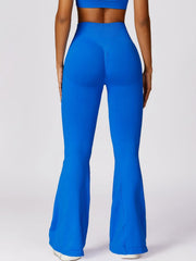 Wide Waistband High Waist Bootcut Pants - 808Lush